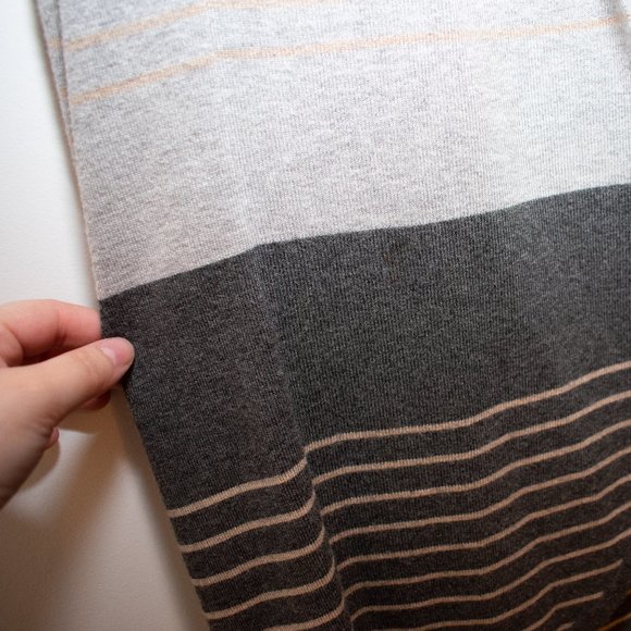 Evolution by Cyrus Open Front Striped Long Sleeve Cardigan Plus Size XXL - Picture 2 of 4